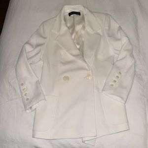 Zara White Blazer